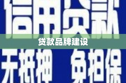 鸟松贷款品牌建设